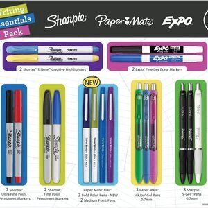 Sharpie Pen Assorted Writing Essentials Pack, 18 Count